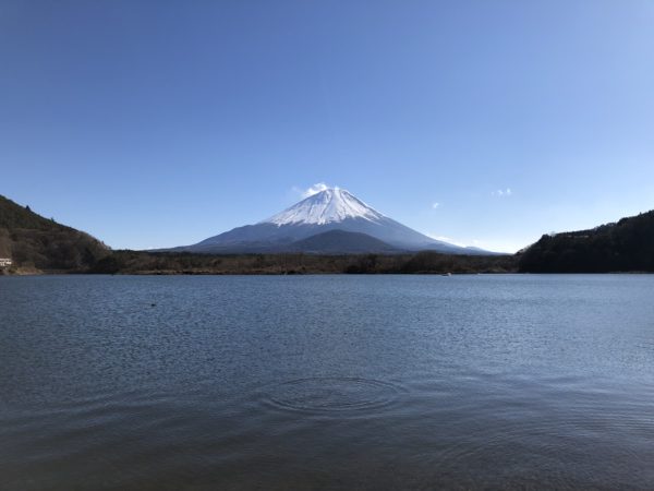 Blick auf den Fuji-san vom Shoji-ko