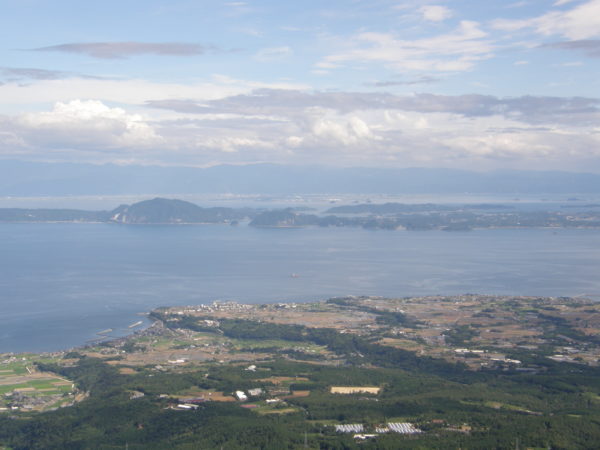 Blick vom Unzen-Vulkan (Nagasaki) auf die Amakusa-Inseln