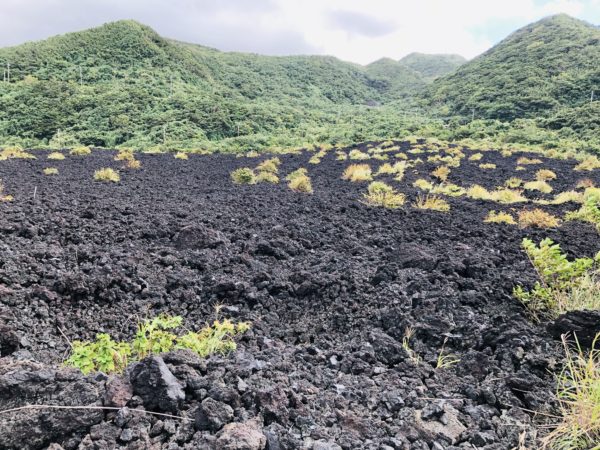 Das Lavafeld von 1983 bei Ako