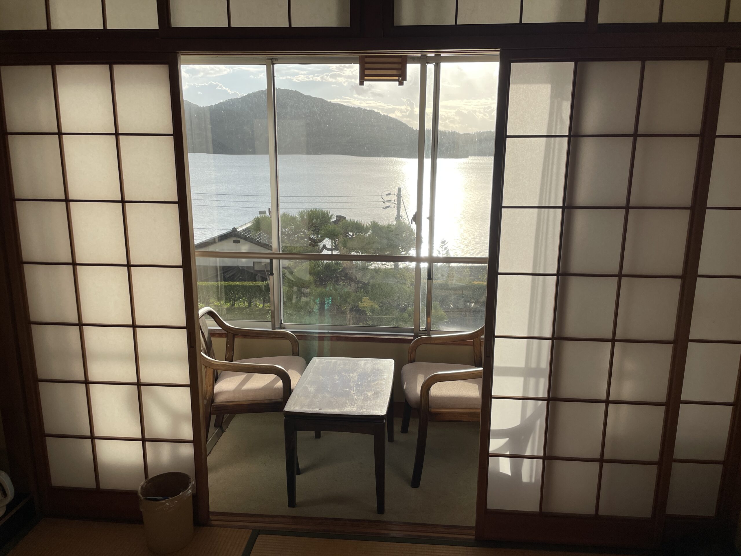 Im Hotel "Miyabi" auf Okinoshima (Insel Dōgo)