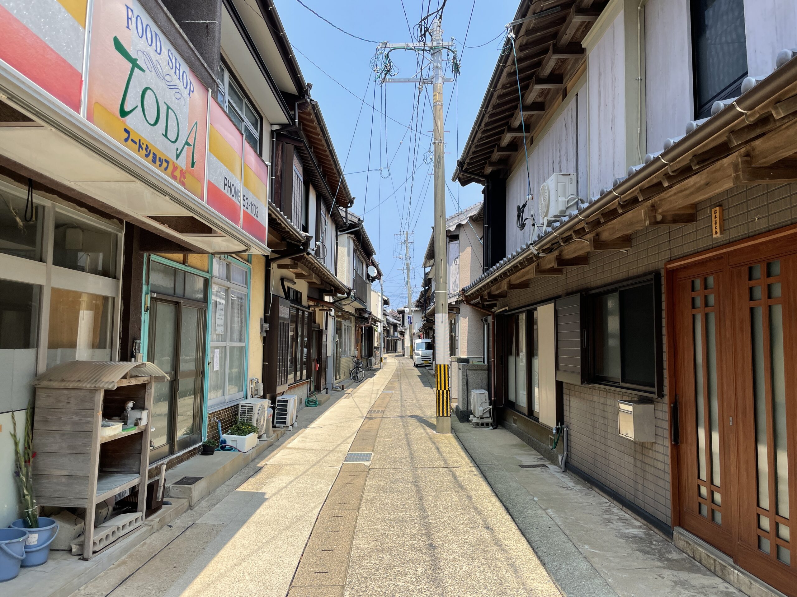 Die Haupteinkaufsstraße von Ikitsuki