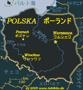 ポーランドの地図：クリックしてみてください