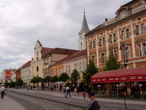 メイン・ロード沿いのコシツェの旧市街