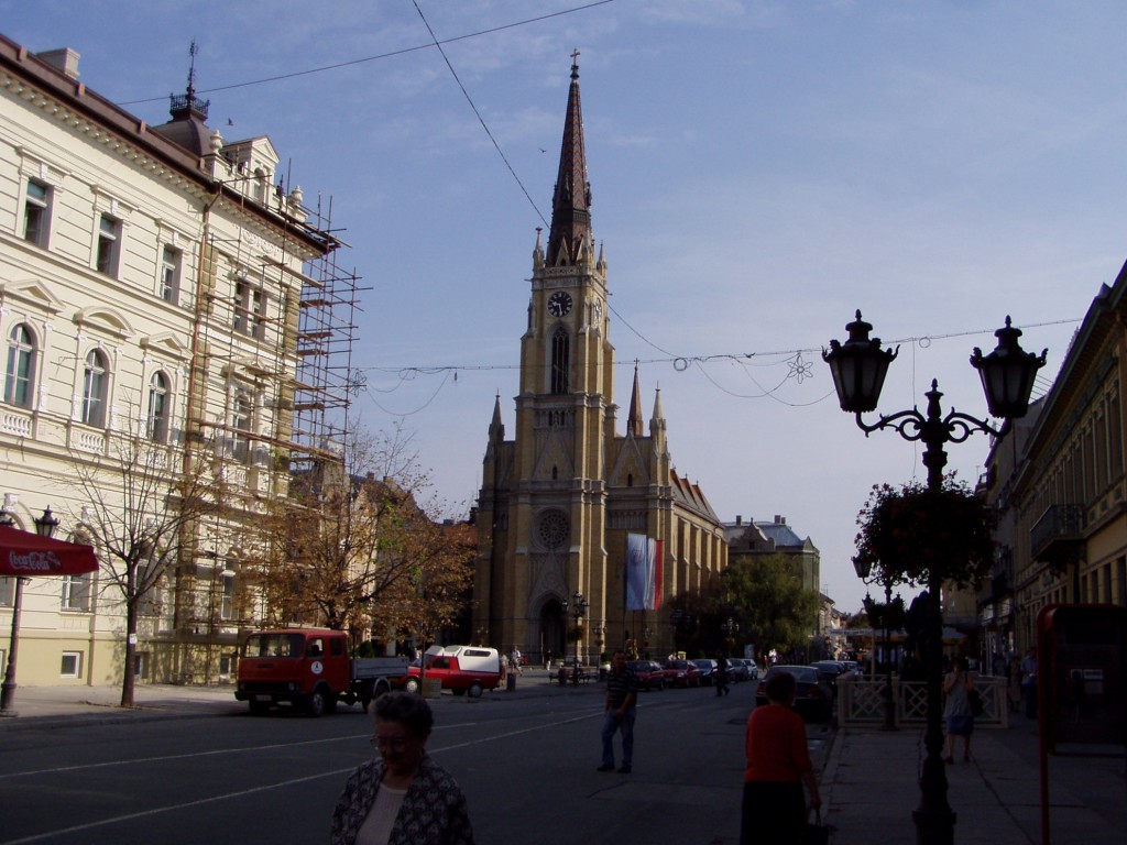 スロボデ広場にある教会