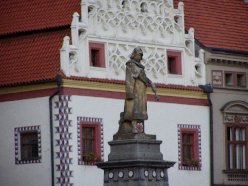 ターボルにたってある Žižka（ジシカ）の像	