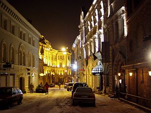 Vilnius bei Nacht