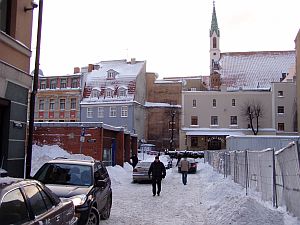 Schneepracht in Riga