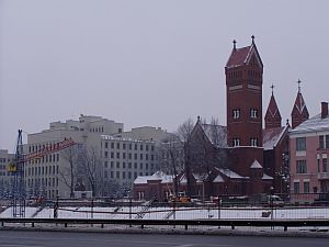 Nach langer Suche entdeckt: Alte Kirche in Minsk