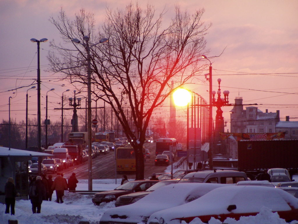 Blick über die Akmens-Brücke Richtung Ķipsala