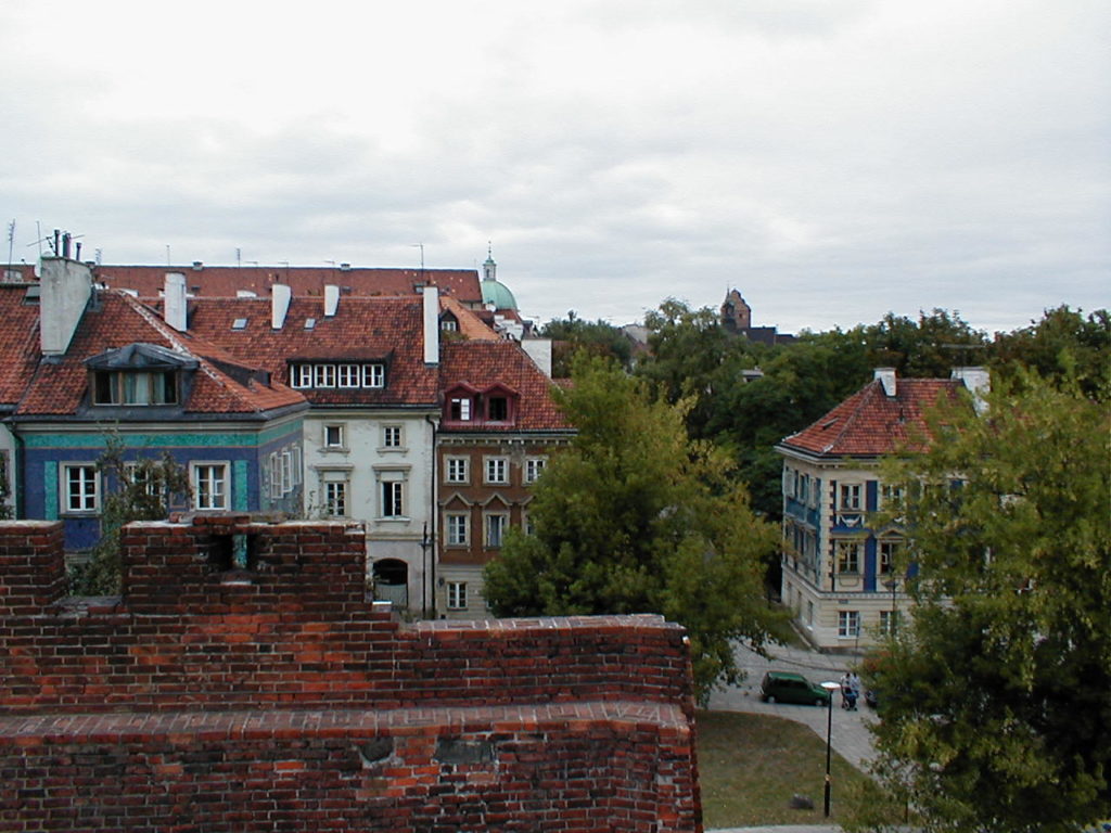 Blick von der Festungsanlage zur Neustadt