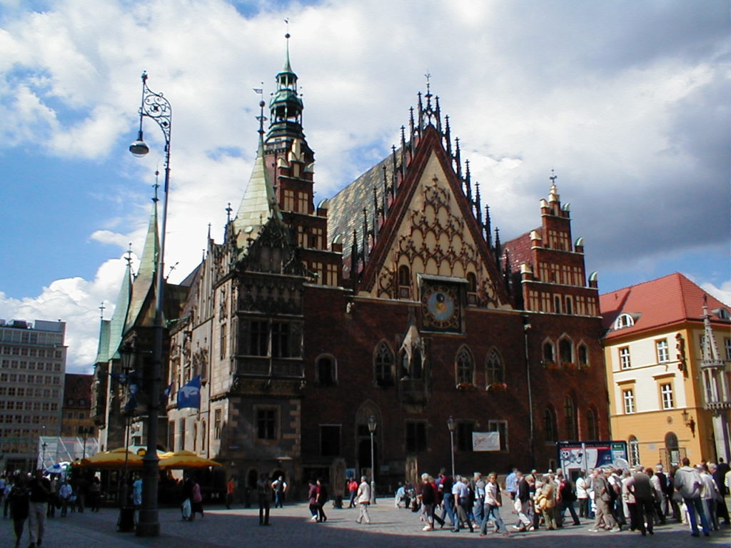 Das Rathaus von Breslau
