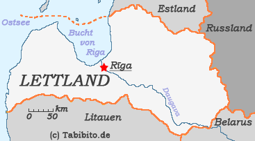 Anklickbare Karte von Lettland