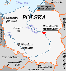 Anklickbare Karte von Polen