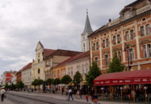 Die Innenstadt von Kosice an der Hlavná