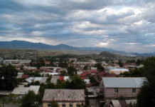 Akhaltsikhe Blick über das Zentrum von Akhaltsikhe