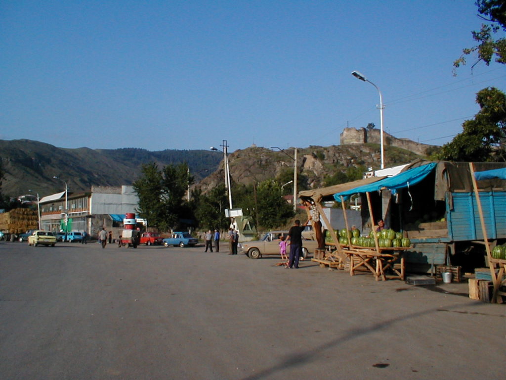 Akhaltsikhe: Busbahnhof unterhalb der alten Festung