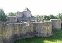 Cetatea de Scaun a Sucevei- die Festung vor der Stadt