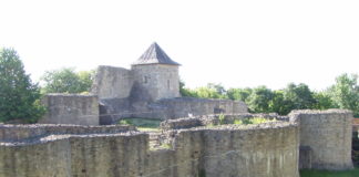 Cetatea de Scaun a Sucevei- die Festung vor der Stadt