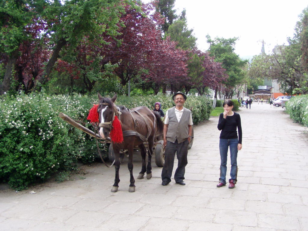 Pferdewagen sind noch immer oft anzutreffen