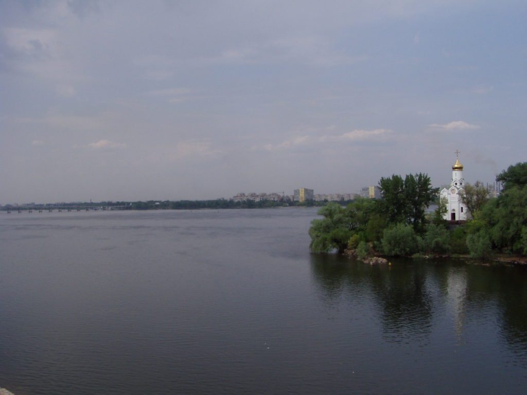 Der Dnepr und die Klosterinsel