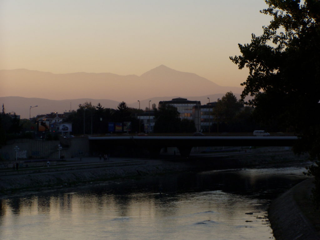 Der Titov Vrv, von Skopje aus gesehen