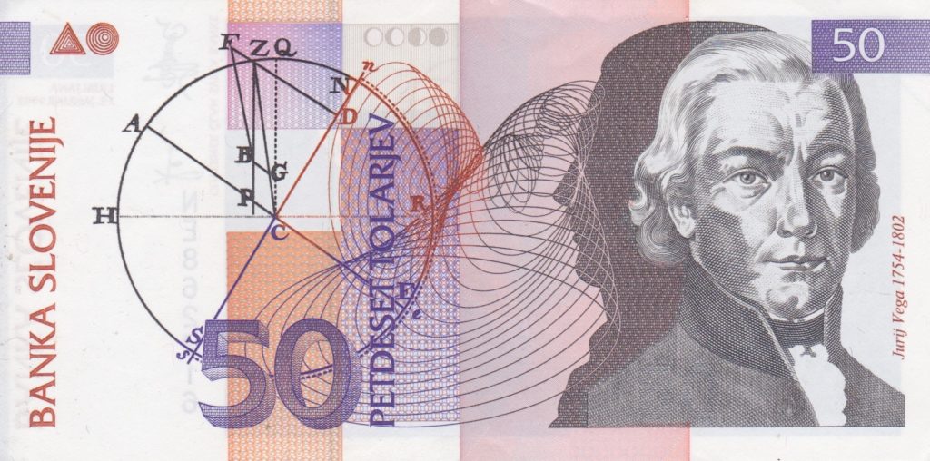 Slowenischer 50 Tolar-Schein: Immerhin € 0.2!