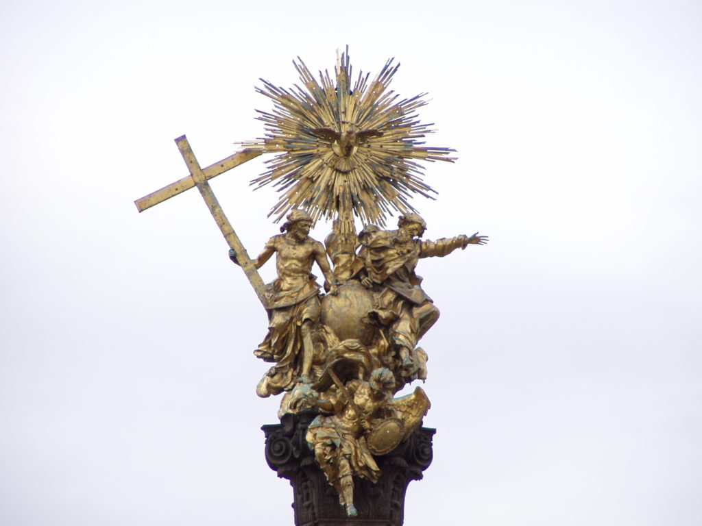 Die Spitze der famosen Dreifaltigkeitssäule