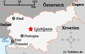Anklickbare Karte von Slowenien
