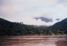 Pak Beng ປາກແບ່ງ Der Mekhong unweit von Pak Beng