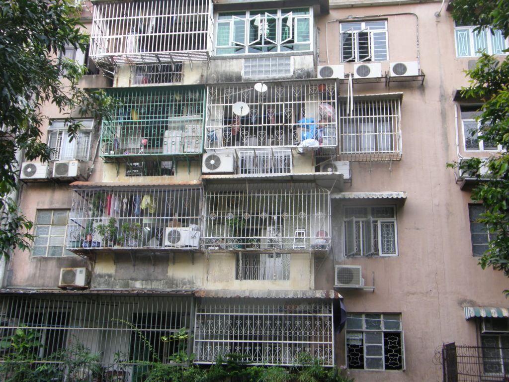 Typisches Wohnhaus in Macao