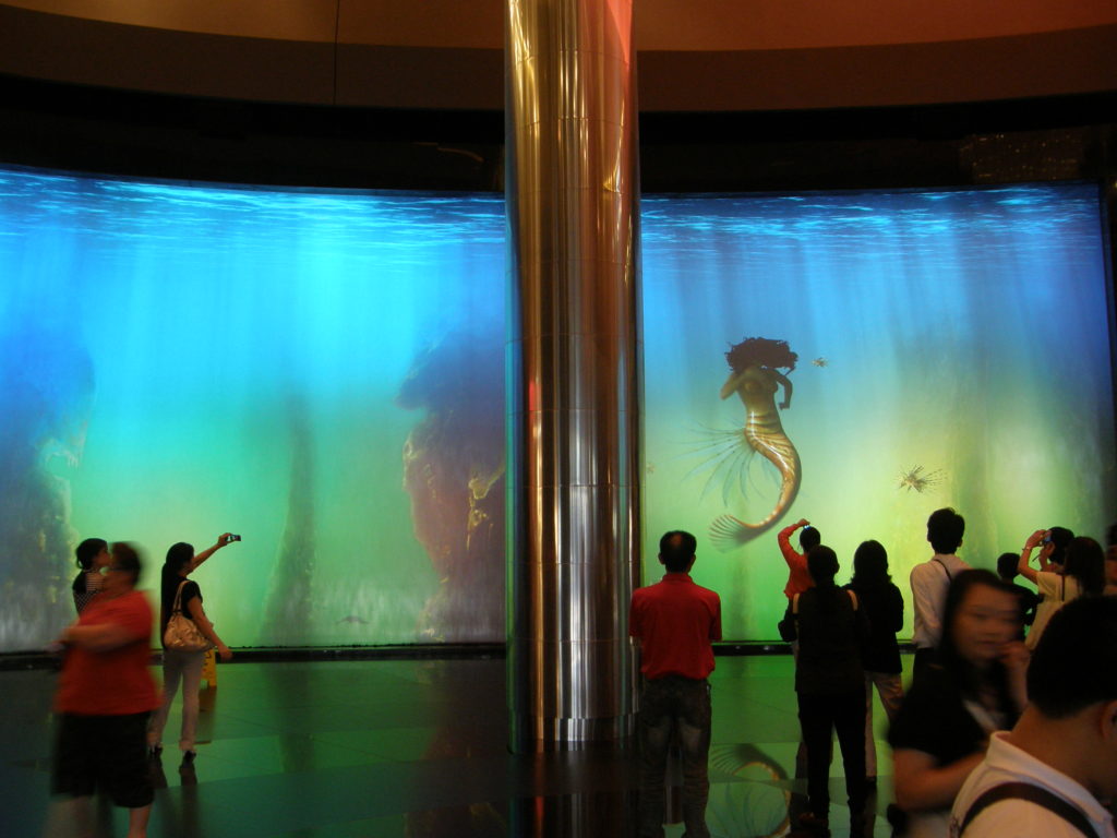 Digitales Aquarium im Dreams Resort