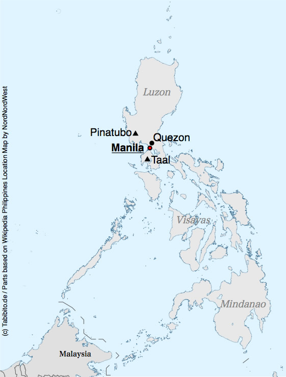 Anklickbare Karte der Philippinen