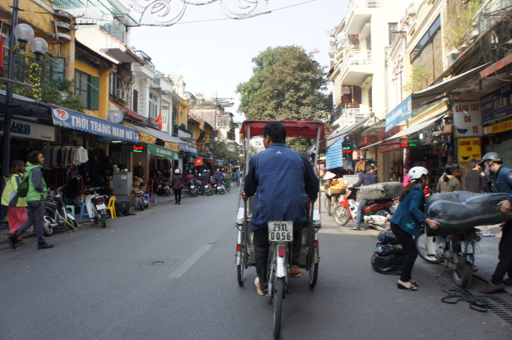 Velotaxi in der Altstadt (Hang Dao-Strasse)