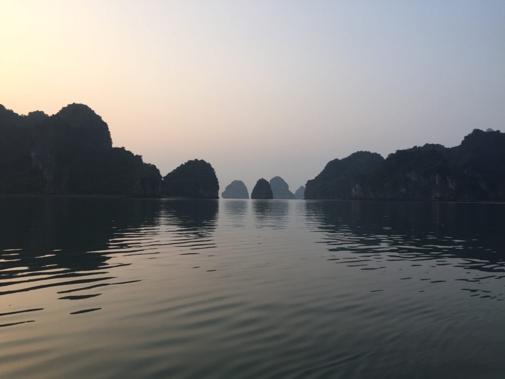 Sonnenuntergang in der Bucht