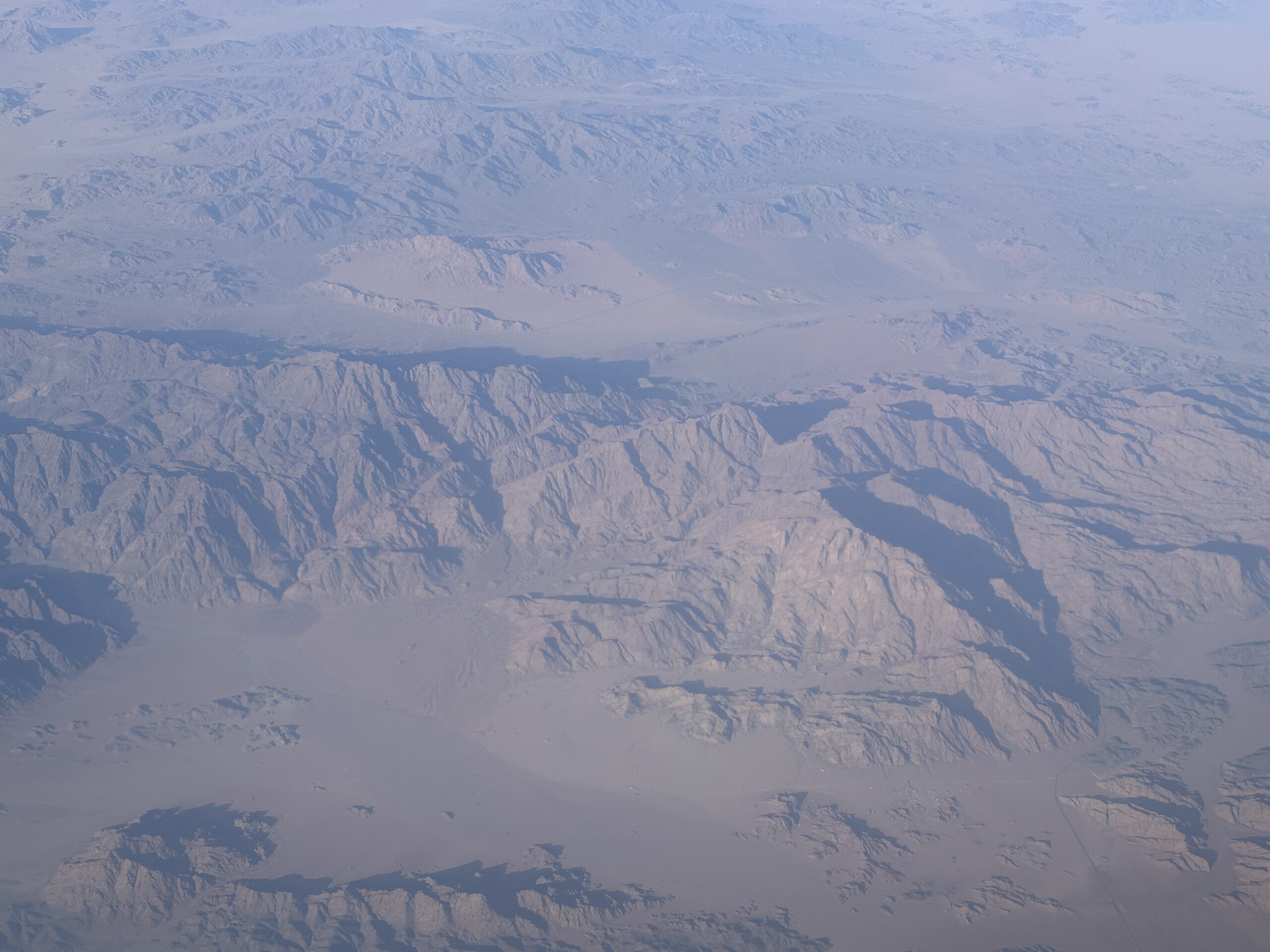 Irgendwo über der Wüste von Saudi-Arabien